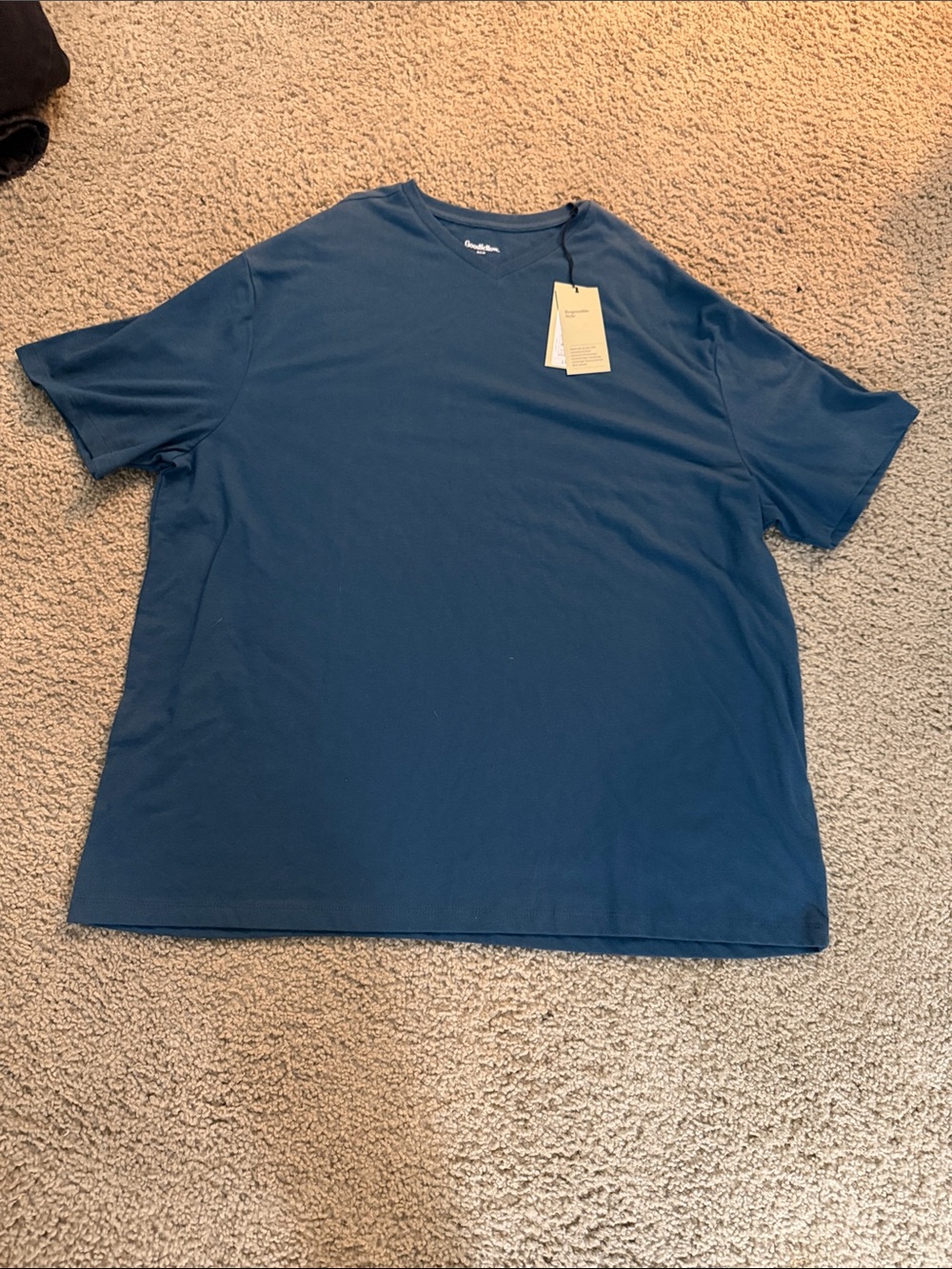 Men's Short Sleeve Crew Tee in Navy Blue